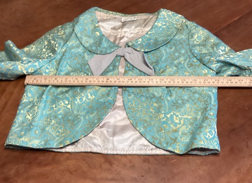 Vintage SEARS JR BAZAAR Gold Green, Skirt & Jacket And Hat, Small, 50’s Or 60’s - Picture 5 of 14