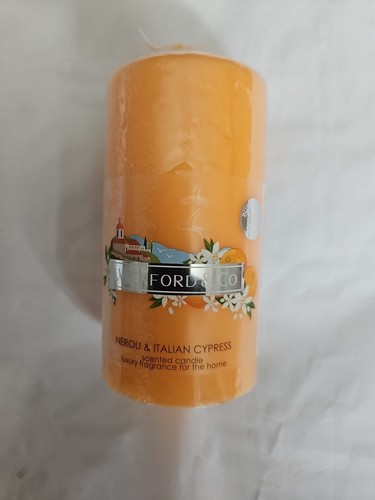 WICKFORD & CO Scented Pillar Candle NEROLI & ITALIAN CYPRESS 35 Hrs Burn - Picture 15 of 24