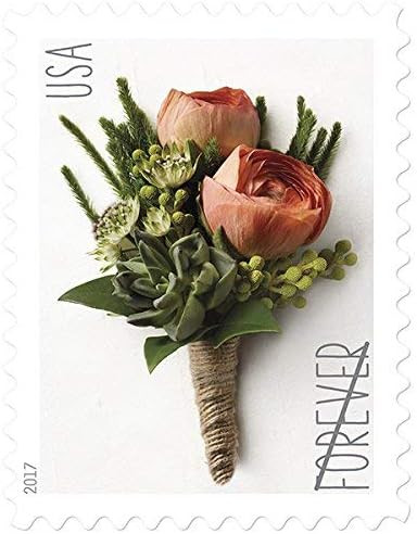USPS Forever Stamp: Celebration Corsage and Boutonniere Combination Package (1 S - Picture 2 of 4