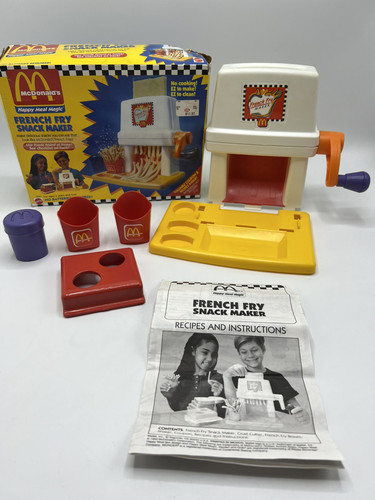 Vintage McDonalds Happy Meal Magic Pommes Frites Snack Maker Spielzeug 1993 komplett - Bild 1 von 12