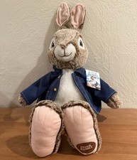 NWT Peter Rabbit Plush Easter Bunny Stuffed Animal in Blue Jacket 20” Large DanD