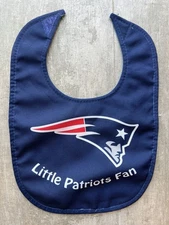 New England Patriots Little Patriots Fan Baby Bib Drool Bandana Boston NEW 