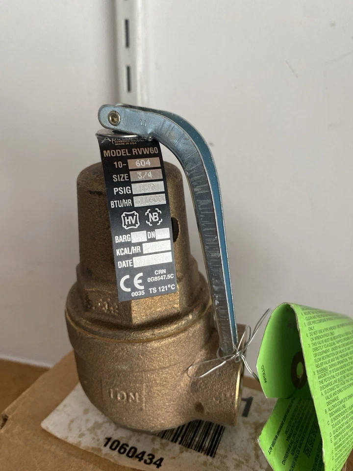 Apollo 3/4” Hot Water Relief Valve. RVW60-34150. 150psi - Image 3 of 4