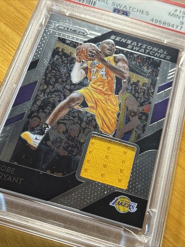 2018 PANINI PRIZM KOBE BRYANT #19 LOS ANGELES LAKERS SESATIONAL SWATCHES PSA 9 - Picture 7 of 12