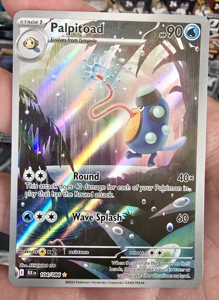 Palpitoad Illustration Rare 104/086 - POKEMON BLACK BOLT