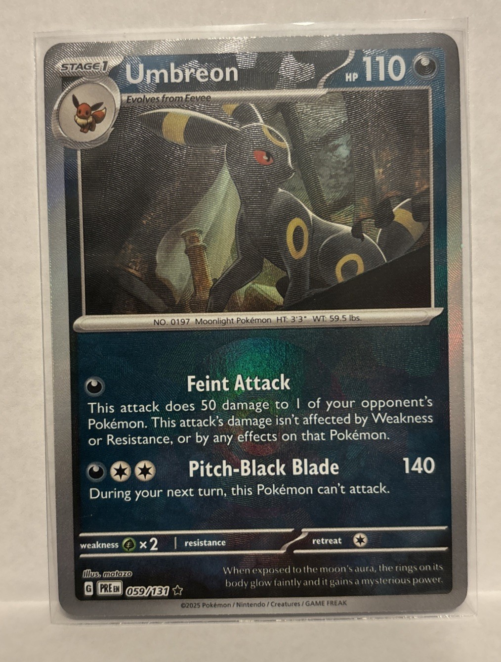 Umbreon (Poke Ball Pattern) 059/131 Sv: Prismatic Evolutions Holo LP