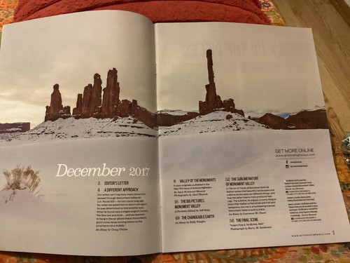 ARIZONA HIGHWAYS, DECEMBER 2017, COLLECTOR'S ISSUE,MONUMENT VALLEY/ FREE POSTAGE - Imagen 4 de 5