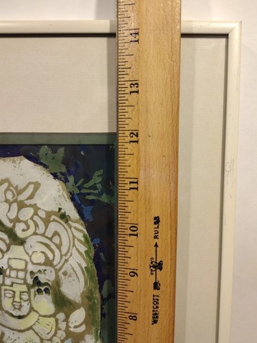 Pintura Original Estela Maya Ruinas Tikal Guatemala Margaret Erath - Imagen 12 de 12