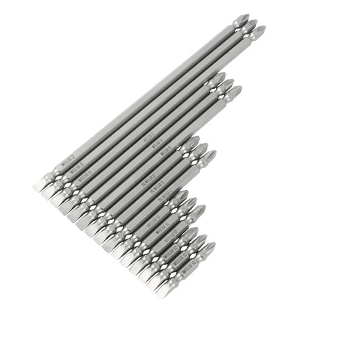 Double Ended Bits Phillips(PH2)/Slotted(6mm) Screwdriver Bits Magnetic 50-200mm - Picture 8 of 14