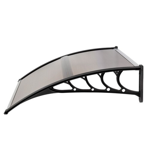 Cubierta de lluvia de 40"" x 38"" aleros aplicación doméstica puerta y ventana exterior marrón - Imagen 7 de 21