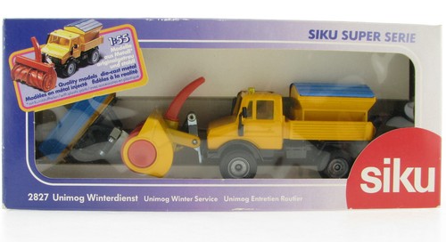 SIKU 2827 Unimog U 1500 Winterdienst mit Schneepflug Schneefräse 1:55 Neu in OVP - Bild 5 von 6