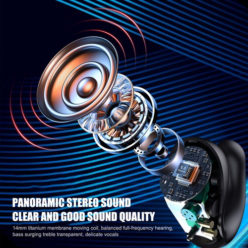 TWS Bluetooth 5.3 Earbuds HeadsetWireless Noise Cancelling Wiht Charging Case - Picture 5 of 17