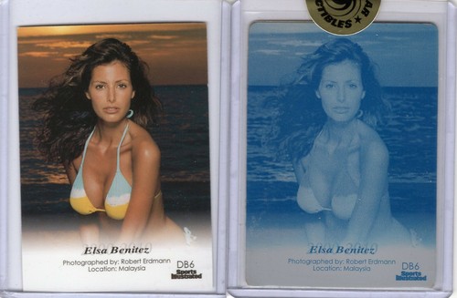 ELSA BENITEZ 2012 SPORT ILLUSTRIERT SI BADEANZUG #DB6 (CYAN) DRUCKPLATTE 1/1! - Bild 1 von 2