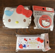 NEW SANRIO DAISO LOT SET OF 3 HELLO KITTY FOR TRAVEL
