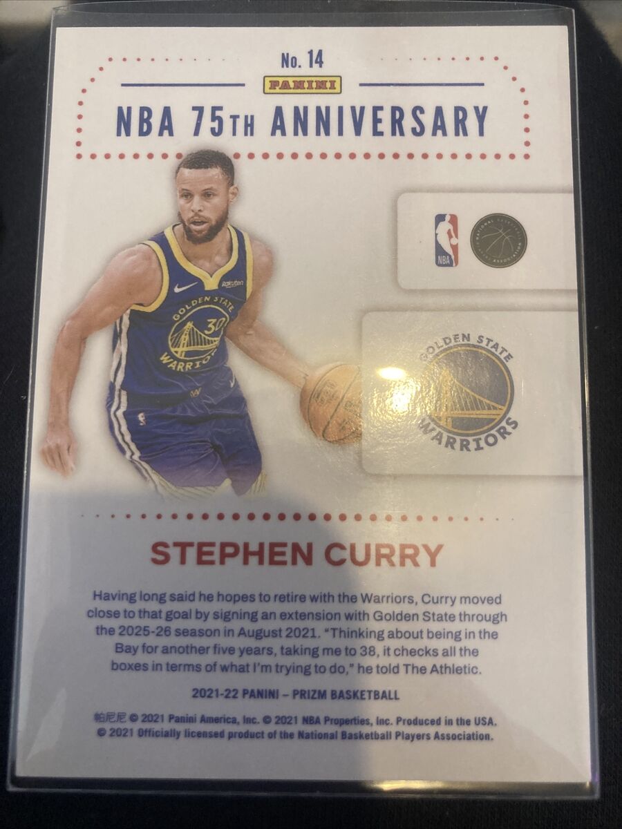 2021 Prizm STEPHEN Steph CURRY NBA 75th Anniversary Edition 2021 Prizm STEPHEN Steph CURRY NBA 75th Anniversary Edition