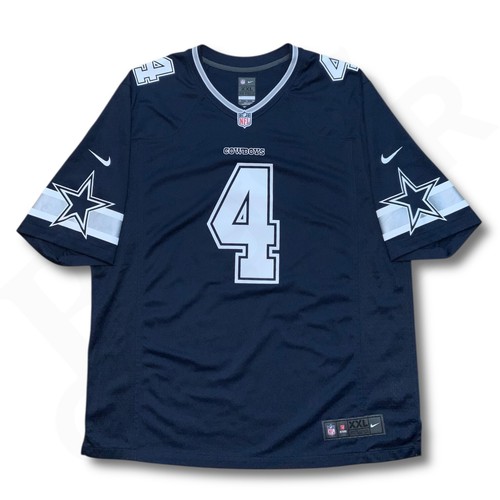 Nike Dallas Cowboys Dak Prescott Trikot Herren 2XL Blau On Field NFL Pullover