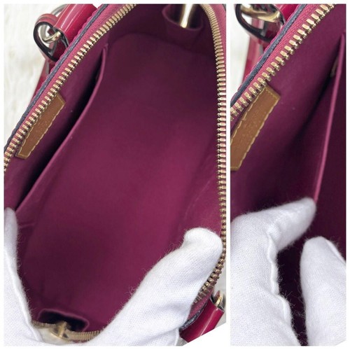 LOUIS VUITTON Monogram Vernis Alma BB Handbag Shoulder Bag 2WAY M90174 KN1 - Picture 8 of 11