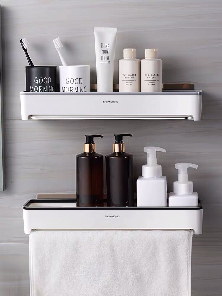 Compact under-sink storage organizer for bathroom or kitchen-image