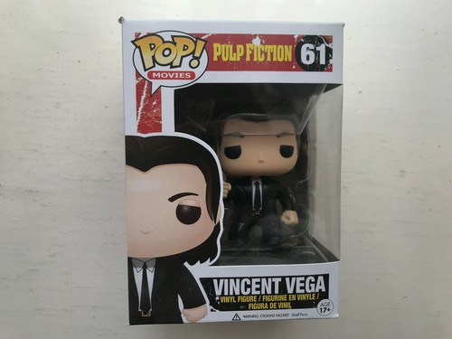 Verpackt Funko Pop Vinyl #61 Pulp Fiction Vincent Vega Figur Filme Serie Vaulted