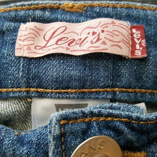 Levi's Girl's Jeans Bejeweled Size 14 Blue Denim QG22 - Picture 7 of 8