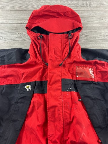 Mountain Hardwear Red Black Conduit Ski Snow Parka Jacket Mens Size Medium - Picture 3 of 10