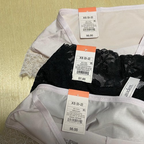 Paquete de 3 calzoncillos de encaje floral Auden talla XS para mujer - Imagen 12 de 14