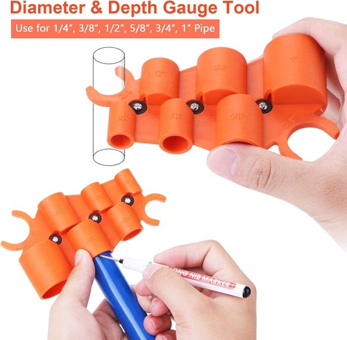Tubing Cutter 1/8" to 1-3/8" for Pipe Copper PVC with Extra Blade and Reamer, De - Picture 5 of 5