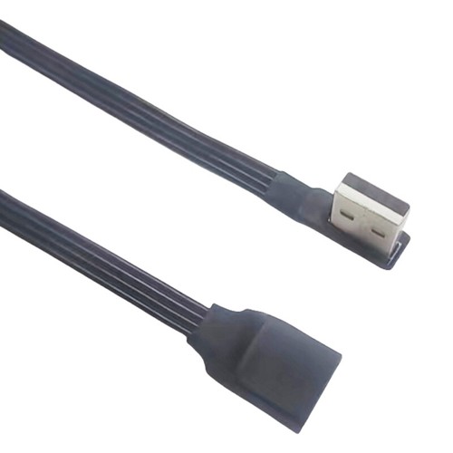 Flat USB 2.0 Extension Cable Right Angled Male to Female for Easy Connection - Picture 34 of 72