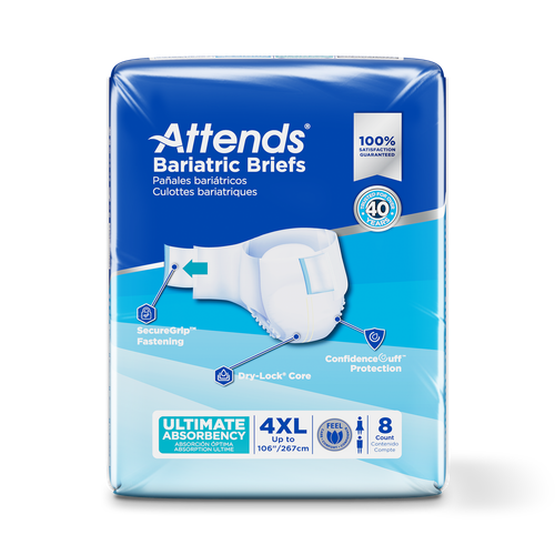 Attends Bariatric Incontinence Briefs Underwear Diapers Heavy, Severe 2XL/3XL ✅ - 第 7/9 張圖片