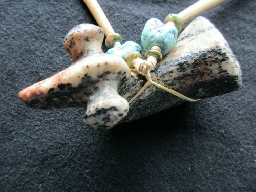 UNIQUE NATIVE AMERICAN POPEYE BIRDSTONE, ON BEADED NECKLACE, OTT-0522*06608 - Picture 5 of 11