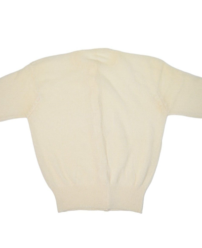 Vintage Wool Cardigan Sweater Womens S Button Up Crewneck Jumper Granny 80s - Picture 5 of 7