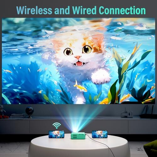 Mini Projector Home Theater Portable Projector WIFI Support 1080P , Phone Can - Picture 5 of 8