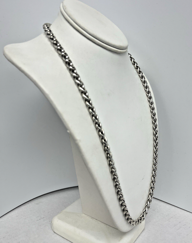 David Yurman Sterling Silver/14kt Yellow Gold Wheat Chain 24” - Picture 5 of 16