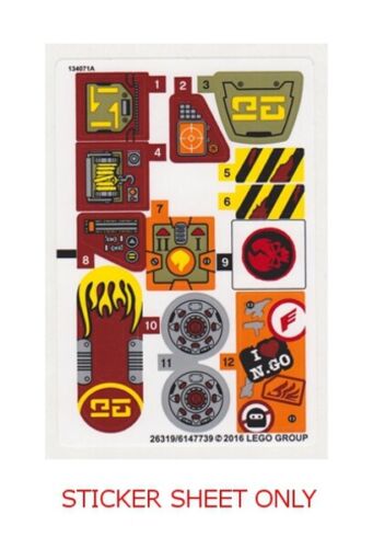 LEGO 70592 - Ninjago: Day of the Departed - Salvage M.E.C. - STICKER SHEET
