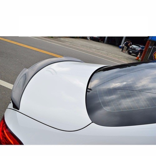 Carbon + RED Fit For MERCEDES BENZ W205 Sedan V Look Trunk Spoiler C63 C250 C300 - Picture 11 of 12