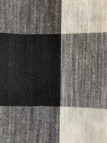 Well Dressed Home Set Of 3 Kitchen Towels Black Plaid And Black Waffle Texture - Bild 3 von 4