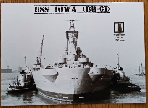 Piece of Wood From USS Iowa - Picture 1 of 1