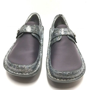 metallic silver clogs