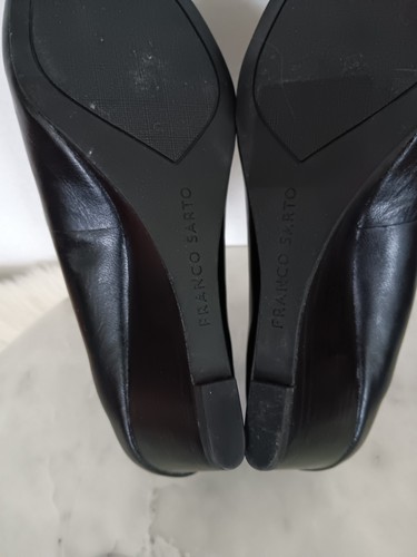 Franco Sarto Tiana2 Womens Size 6.5 M  Wedge Pumps Shoes Black Leather  - Picture 14 of 14