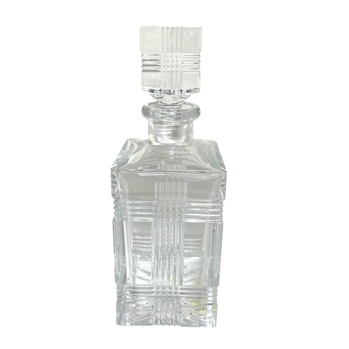 *Vintage Ralph Lauren Crystal Glen Plaid Signed Decanter/Bottle with Lid - Picture 3 of 11