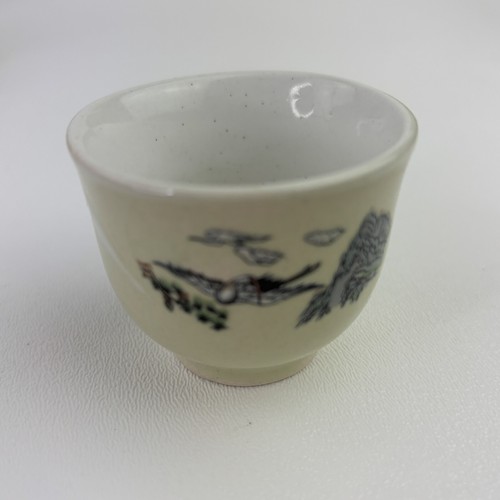 Juego de tetera de cerámica japonesa grúa y 6 tazas verde menta/claro con caja de colección - Imagen 6 de 20