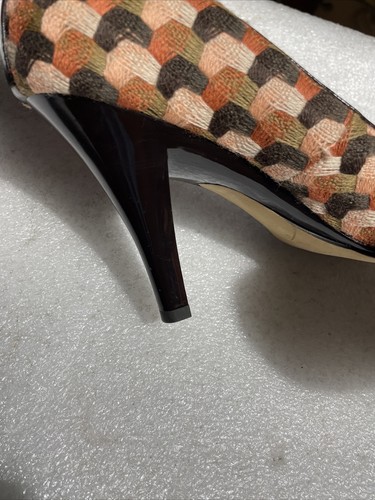 Oscar de la Renta Multicolored Woven Pumps 9M - Picture 13 of 13