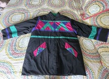 Vintage Spencer Douglas Unisex Color Block Insulated Coat. Size In Description