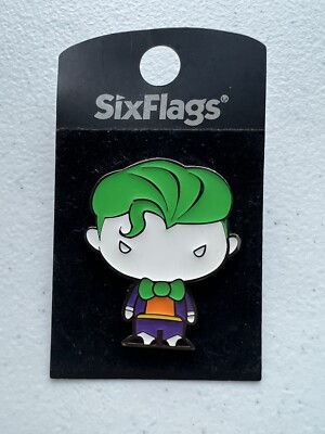 Six Flags Magic Mountain Dc Comics The Joker Chibi Pose Pin New Enamel Rare
