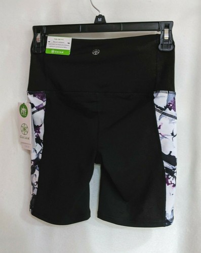 Gaiam Women's Om Delilah Print High-Waisted Pockets Shorts - Size XS - NWT - Picture 3 of 4