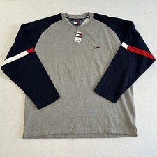 Vintage 90s Tommy Hilfiger Jeans Crewneck Sweatshirt Embroidered Men  s Size XL