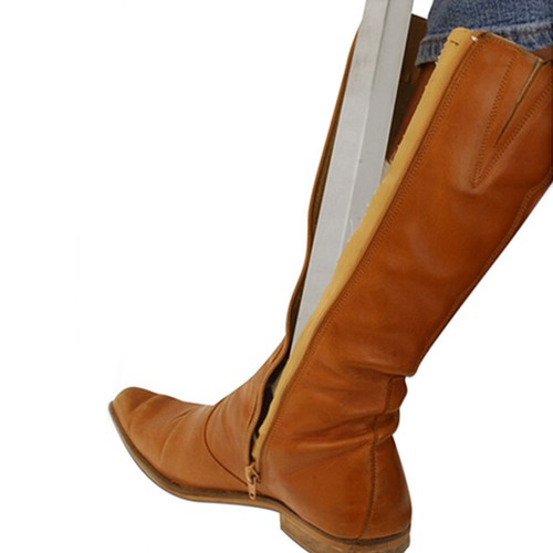 Metal Shoe Horn Long Handle Boot Wellie Remover Easy Grip Mobility Disability - Picture 4 of 5
