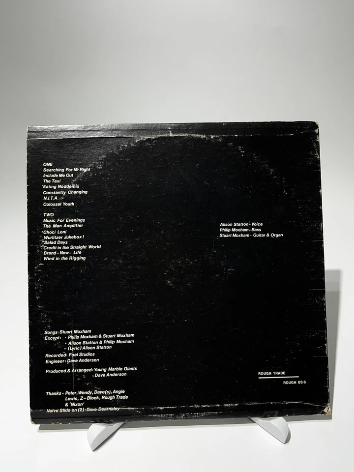 US PRESSING Young Marble Giants "Colossal Youth" 1980 vinyl VG+ Rough US 6 - Image 2 of 4