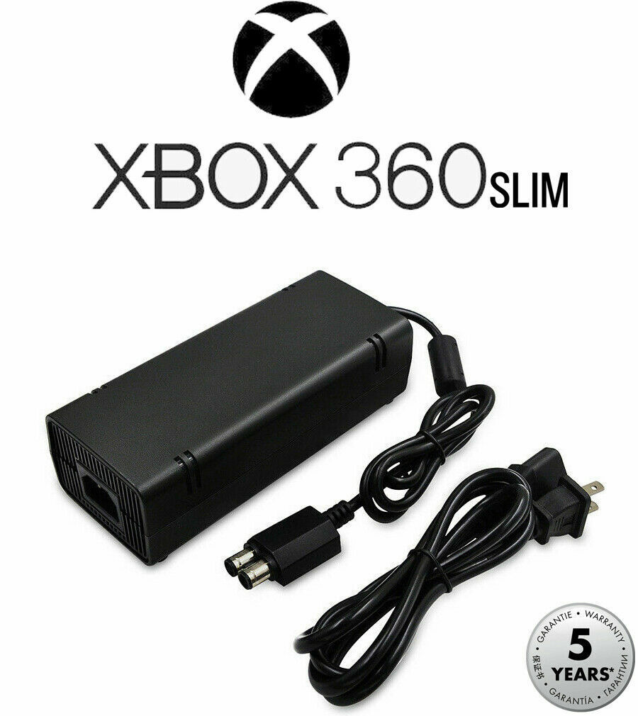 NEW Xbox 360 Slim Slim/S Power Supply Brick AC Adapter Charger with Power Cord