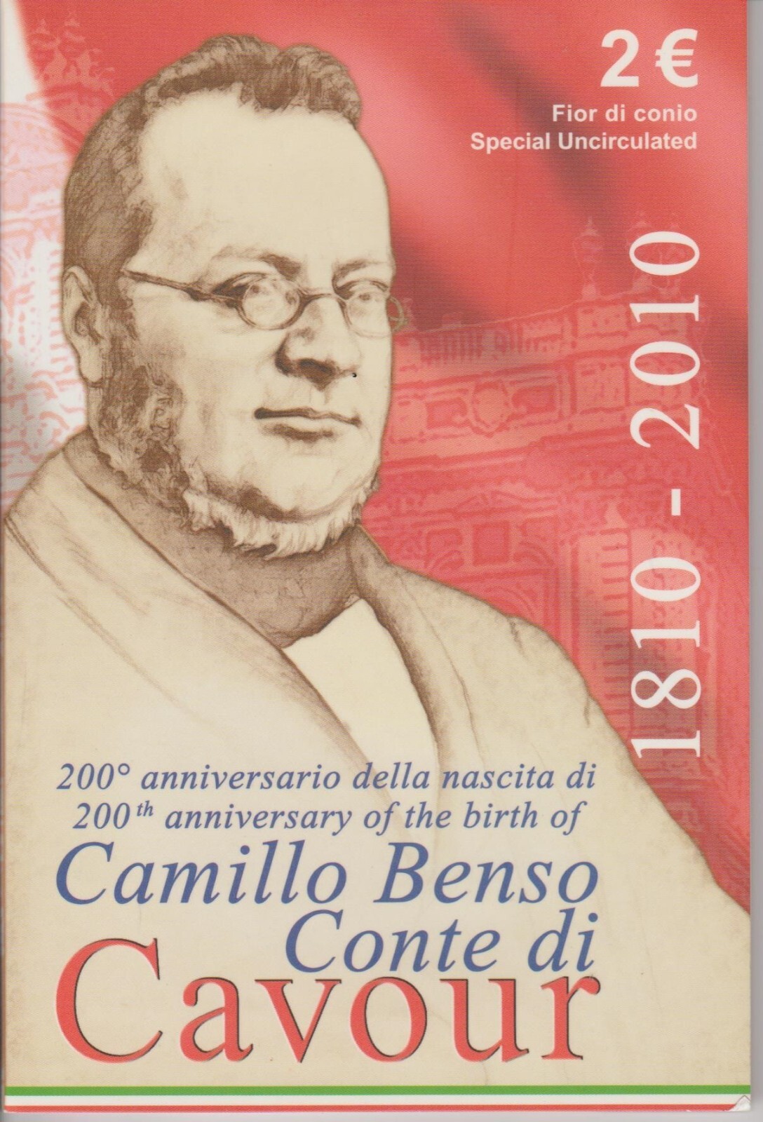 Immagine 1 - ITALIA - 2 Euro comm. "Cavour" 2010 in blister  (mb0102)